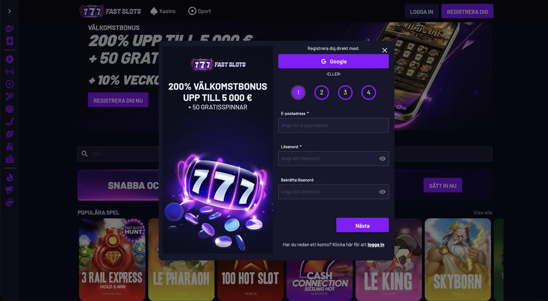 Så börjar du spela på utländska casino med snabba uttag